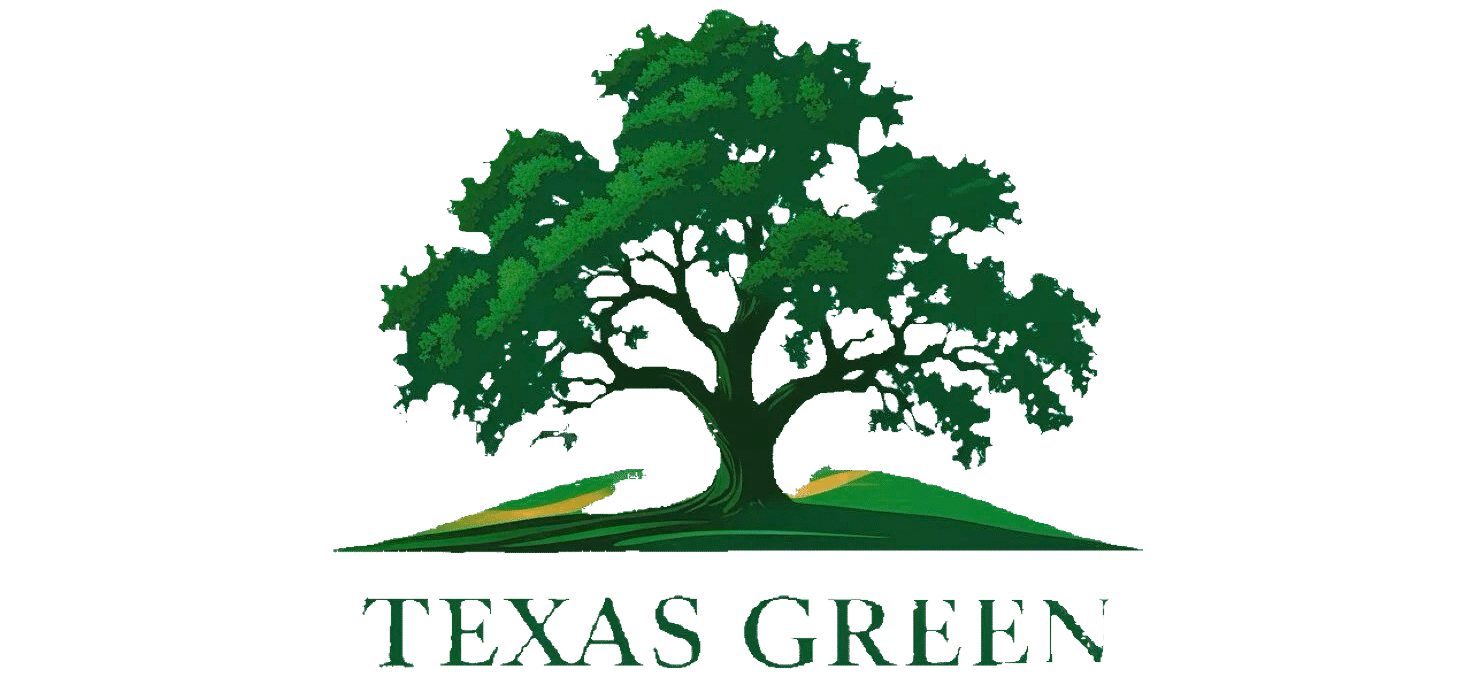 Texas Green lawn and Garden logo